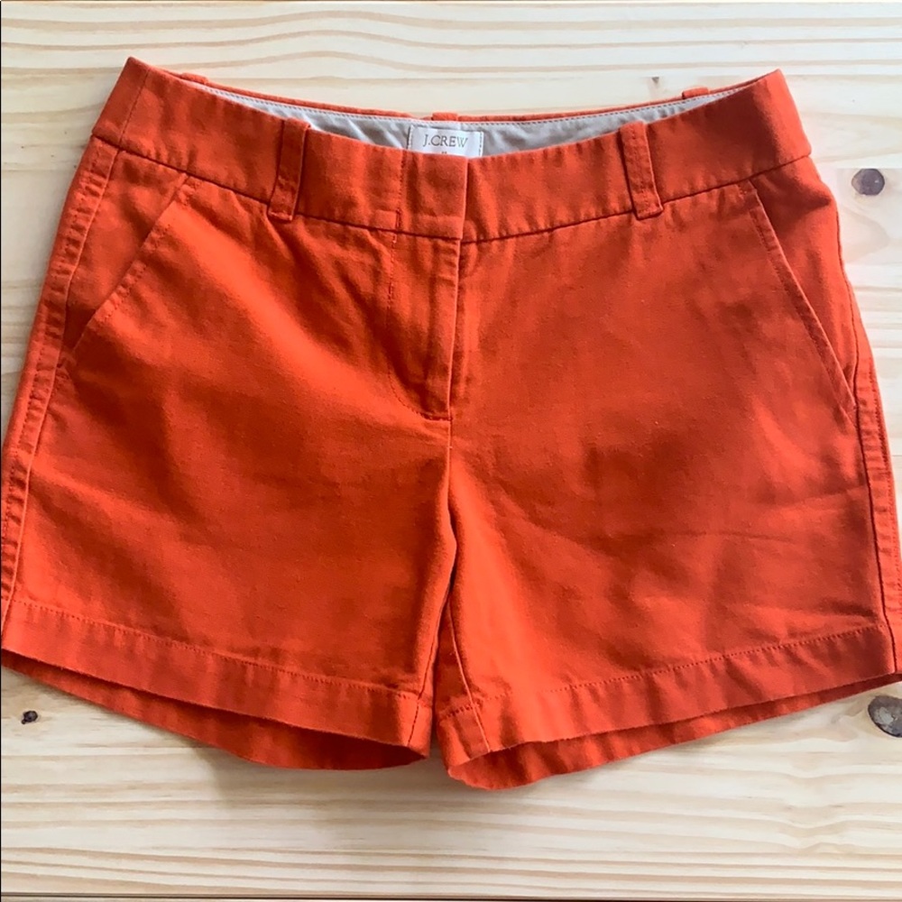 J. Crew orange twill chino